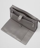 Bottega Veneta® New Light Grey Intrecciato Light Calf Continental Wallet Bottega Veneta® New Light Grey Intrecciato Light Calf Continental Wallet