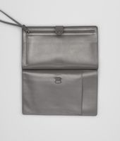 Bottega Veneta® New Light Grey Intrecciato Light Calf Continental Wallet Bottega Veneta® New Light Grey Intrecciato Light Calf Continental Wallet