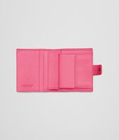 Bottega Veneta® Rosa Shock Intrecciato Nappa Bi-Fold Wallet Bottega Veneta® Rosa Shock Intrecciato Nappa Bi-Fold Wallet
