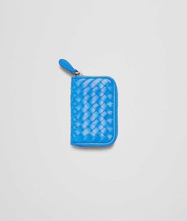 BOTTEGA VENETA Signal Blue Intrecciato Vn Coin Purse Card Case or Coin Purse U fp