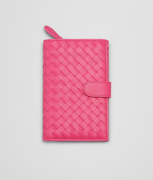 BOTTEGA VENETA ROSA SHOCK INTRECCIATO NAPPA WALLET Continental Wallet D fp