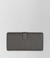 Bottega Veneta® PORTAFOGLIO CONTINENTAL NEW LIGHT GREY IN NAPPA INTRECCIATA Bottega Veneta® PORTAFOGLIO CONTINENTAL NEW LIGHT GREY IN NAPPA INTRECCIATA