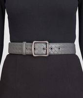 Bottega Veneta® NEW LIGHT GREY INTRECCIATO NAPPA BELT Bottega Veneta® NEW LIGHT GREY INTRECCIATO NAPPA BELT