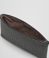 Bottega Veneta® NEW LIGHT GREY INTRECCIATO NAPPA DOCUMENT CASE Bottega Veneta® NEW LIGHT GREY INTRECCIATO NAPPA DOCUMENT CASE