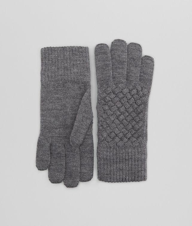 BOTTEGA VENETA ANTHRACITE WOOL GLOVES Scarf or other D fp