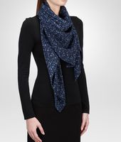 Bottega Veneta® Midnight Blue Silk Foulard Bottega Veneta® Midnight Blue Silk Foulard