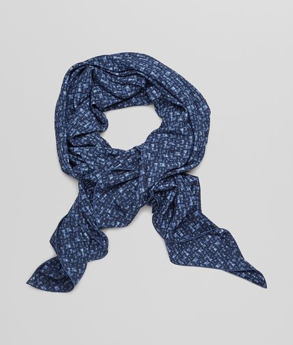 BOTTEGA VENETA - SEIDENFOULARD MIDNIGHT BLUE