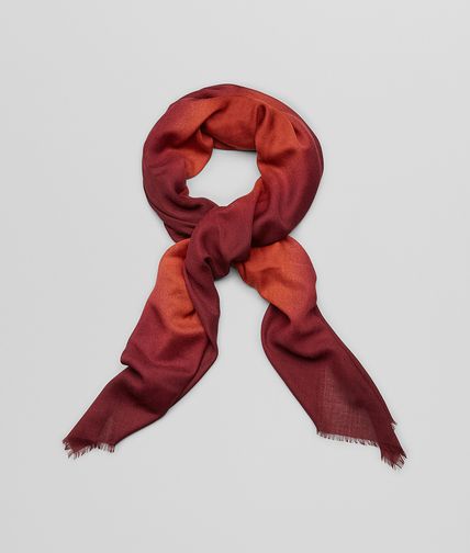 BOTTEGA VENETA - WOLLSCHAL SIENNA UND BORDEAUX