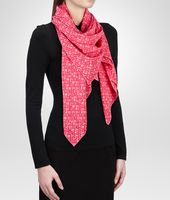 Bottega Veneta® MAGENTA SILK FOULARD Bottega Veneta® MAGENTA SILK FOULARD
