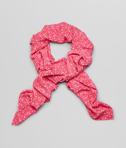 BOTTEGA VENETA - SEIDENFOULARD MAGENTA