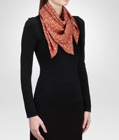 Bottega Veneta® SIENNA RED SILK FOULARD Bottega Veneta® SIENNA RED SILK FOULARD