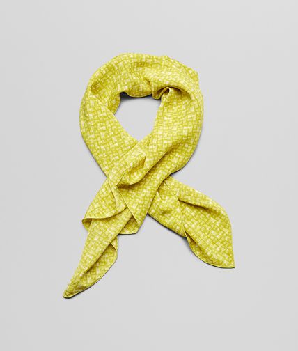 BOTTEGA VENETA - SEIDENFOULARD CITRON LIGHT GREEN