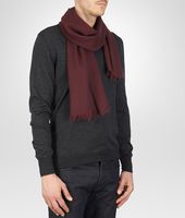 Bottega Veneta® Aubergine Cashmere Scarf Bottega Veneta® Aubergine Cashmere Scarf