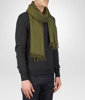 Bottega Veneta® Olive Cashmere Silk Scarf Bottega Veneta® Olive Cashmere Silk Scarf