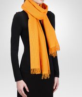 Bottega Veneta® TANGERINE CASHMERE SILK SCARF Bottega Veneta® TANGERINE CASHMERE SILK SCARF
