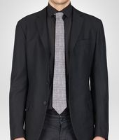 Bottega Veneta® Midnight Blue Cotton Silk Tie Bottega Veneta® Midnight Blue Cotton Silk Tie