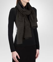 Bottega Veneta® NERO FIL COUPEé SILK SCARF Bottega Veneta® NERO FIL COUPEé SILK SCARF