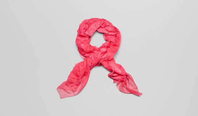 BOTTEGA VENETA - SCHAL AUS FIL COUPÉ-SEIDE MAGENTA