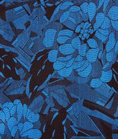 Bottega Veneta® BLACK BLUE SILK FOULARD Bottega Veneta® BLACK BLUE SILK FOULARD