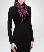 Bottega Veneta® Black Pink Silk Foulard Bottega Veneta® Black Pink Silk Foulard