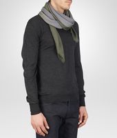 Bottega Veneta® Flannel Dark Green Wool Scarf Bottega Veneta® Flannel Dark Green Wool Scarf