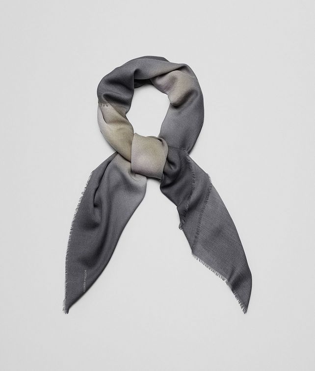 BOTTEGA VENETA SCARF IN SAND BLACK WOOL Scarf or Hat or Glove E fp