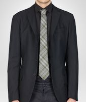 Bottega Veneta® Graphite Dark Green Wool Silk Tie Bottega Veneta® Graphite Dark Green Wool Silk Tie