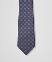 Bottega Veneta® SEIDENKRAWATTE BLACK UND BLUE Bottega Veneta® SEIDENKRAWATTE BLACK UND BLUE