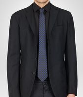 Bottega Veneta® SEIDENKRAWATTE BLACK UND BLUE Bottega Veneta® SEIDENKRAWATTE BLACK UND BLUE