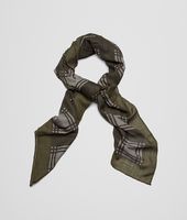 Bottega Veneta® Olive Dark Green Cashmere Wool Silk Scarf Bottega Veneta® Olive Dark Green Cashmere Wool Silk Scarf
