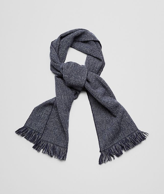 BOTTEGA VENETA SCHAL AUS WOLLE UND KASCHMIR ANTHRACITE UND BLUE Schal oder Hut oder Handschuhe U fp