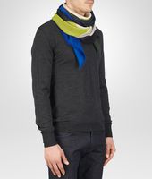 Bottega Veneta® Ivory Dark Green Wool Scarf Bottega Veneta® Ivory Dark Green Wool Scarf