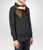 Bottega Veneta® Ivory Red Wool Scarf Bottega Veneta® Ivory Red Wool Scarf