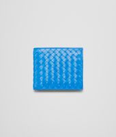 Bottega Veneta® Signal Blue Intrecciato Vn Wallet Bottega Veneta® Signal Blue Intrecciato Vn Wallet