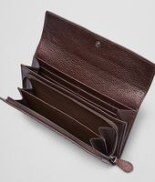 Bottega Veneta® CONTINENTAL PORTEMONNAIE AUS CERVO METALLIC- LEDER INTRECCIATO ESPRESSO Bottega Veneta® CONTINENTAL PORTEMONNAIE AUS CERVO METALLIC- LEDER INTRECCIATO ESPRESSO