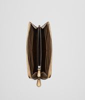 Bottega Veneta® New Bronze Intrecciato Cervo Metal Zip Around Wallet Bottega Veneta® New Bronze Intrecciato Cervo Metal Zip Around Wallet
