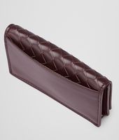 Bottega Veneta® Aubergine Intrecciato VN Card Case Bottega Veneta® Aubergine Intrecciato VN Card Case