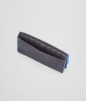 Bottega Veneta® Nero Signal Blue Intrecciato Washed Vintage Card Case Bottega Veneta® Nero Signal Blue Intrecciato Washed Vintage Card Case