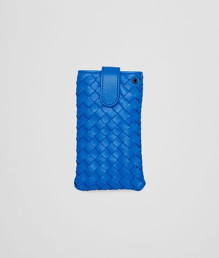 BOTTEGA VENETA - Signal Blue Intrecciato Nappa iPhone Case
