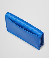 Bottega Veneta® Signal Blue Intrecciato Nappa Card Case Bottega Veneta® Signal Blue Intrecciato Nappa Card Case