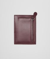 Bottega Veneta® AUBERGINE Intrecciato Light Calf CARD CASE Bottega Veneta® AUBERGINE Intrecciato Light Calf CARD CASE
