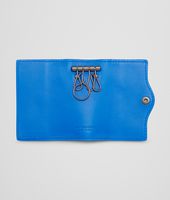 Bottega Veneta® Signal Blue Intrecciato Nappa Key Case Bottega Veneta® Signal Blue Intrecciato Nappa Key Case
