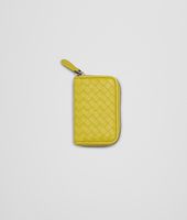 Bottega Veneta® PORTAMONETE NEW CHARTREUSE IN NAPPA INTRECCIATA Bottega Veneta® PORTAMONETE NEW CHARTREUSE IN NAPPA INTRECCIATA