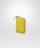 Bottega Veneta® PORTAMONETE NEW CHARTREUSE IN NAPPA INTRECCIATA Bottega Veneta® PORTAMONETE NEW CHARTREUSE IN NAPPA INTRECCIATA