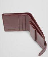 Bottega Veneta® AUBERGINE INTRECCIATO NAPPA BI-FOLD WALLET Bottega Veneta® AUBERGINE INTRECCIATO NAPPA BI-FOLD WALLET