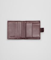 Bottega Veneta® AUBERGINE INTRECCIATO NAPPA BI-FOLD WALLET Bottega Veneta® AUBERGINE INTRECCIATO NAPPA BI-FOLD WALLET