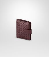 Bottega Veneta® AUBERGINE INTRECCIATO NAPPA BI-FOLD WALLET Bottega Veneta® AUBERGINE INTRECCIATO NAPPA BI-FOLD WALLET
