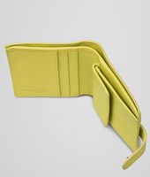 Bottega Veneta® NEW CHARTREUSE INTRECCIATO NAPPA BI-FOLD WALLET Bottega Veneta® NEW CHARTREUSE INTRECCIATO NAPPA BI-FOLD WALLET