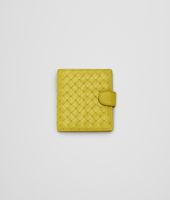 Bottega Veneta® NEW CHARTREUSE INTRECCIATO NAPPA BI-FOLD WALLET Bottega Veneta® NEW CHARTREUSE INTRECCIATO NAPPA BI-FOLD WALLET
