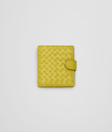 BOTTEGA VENETA - NEW CHARTREUSE INTRECCIATO NAPPA BI-FOLD WALLET